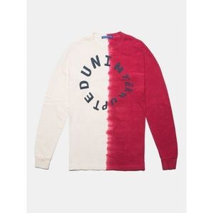 Uninterrupted Dip dyed Red/White Long Sleeve T